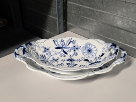 Zwiebelmuster Huttensteinach set 2x ovale schaal 37 en 31 cm