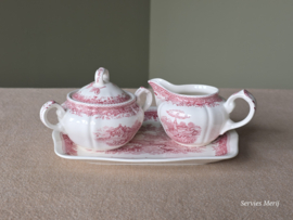 Burgenland rood Roomstelletje (kleinste model) op rechthoekig plateau