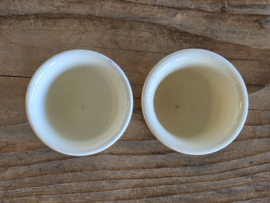 Societe Ceramique set 2x eierdopje laag model creme