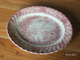 Engels rood British Anchor Memory Lane ovale schaal 30 cm