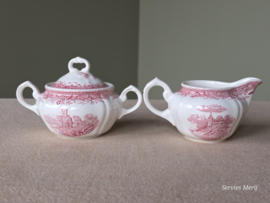 Burgenland rood Roomstelletje (kleinste model) op rechthoekig plateau