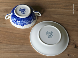 Villeroy en Boch Rusticana blauw Soepkom met schotel