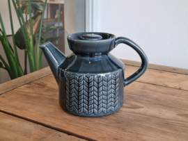 Vintage blauw Zweedse Theepot 1,2 liter