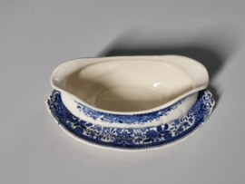 Villeroy en Boch Burgenland blauw  Sauskom op onderschotel