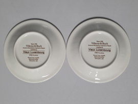 Alt Vieux Luxembourg set 2x Asbak 10,5 cm