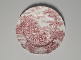 Engels rood Meakin Coaching Days ontbijtbord 20 cm