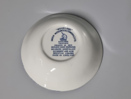 Engels blauw Enoch Wedgwood Woodland rond schaaltje 13 cm