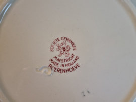 Boerenhoeve Rood Societe Ceramique ontbijtbordje 20,5 cm