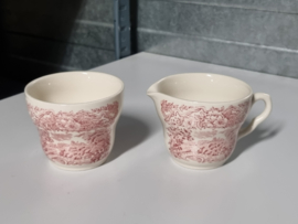 Engels rood Ironstone EIT Ltd England Roomstelletje (brug)