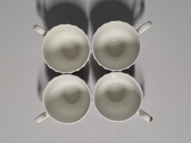 Engels bruin Johnson Brothers Mill Stream set 4x espresso kopje zonder schotel