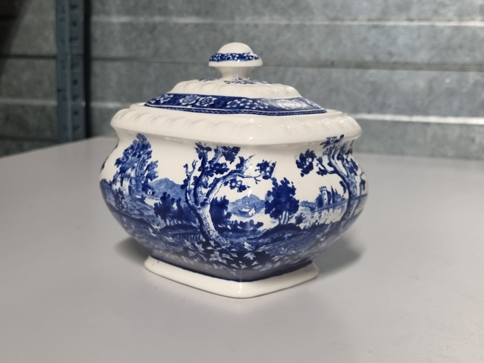 Villeroy en Boch Rusticana blauw grote model Suikerpot