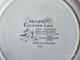 Engels blauw Jachtservies Myott's Country Life Eetservies 8 personen