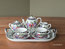 Societe Ceramique Schrijfnamendecor decor Boskoop Tete-a-tete stel