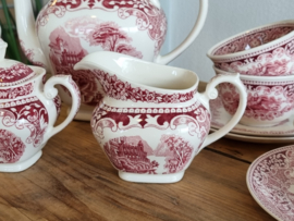 Regout Castillo rood Koffie Theeservies 8-pers.