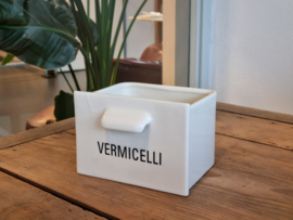 Royal Boch Kitchen grote Lade met tekst Vermicelli