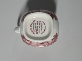 Engels rood Meakin Merrie England Kannetje 9 cm