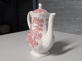 Engels rood Myott Coaching Days Koffiepot 21 cm