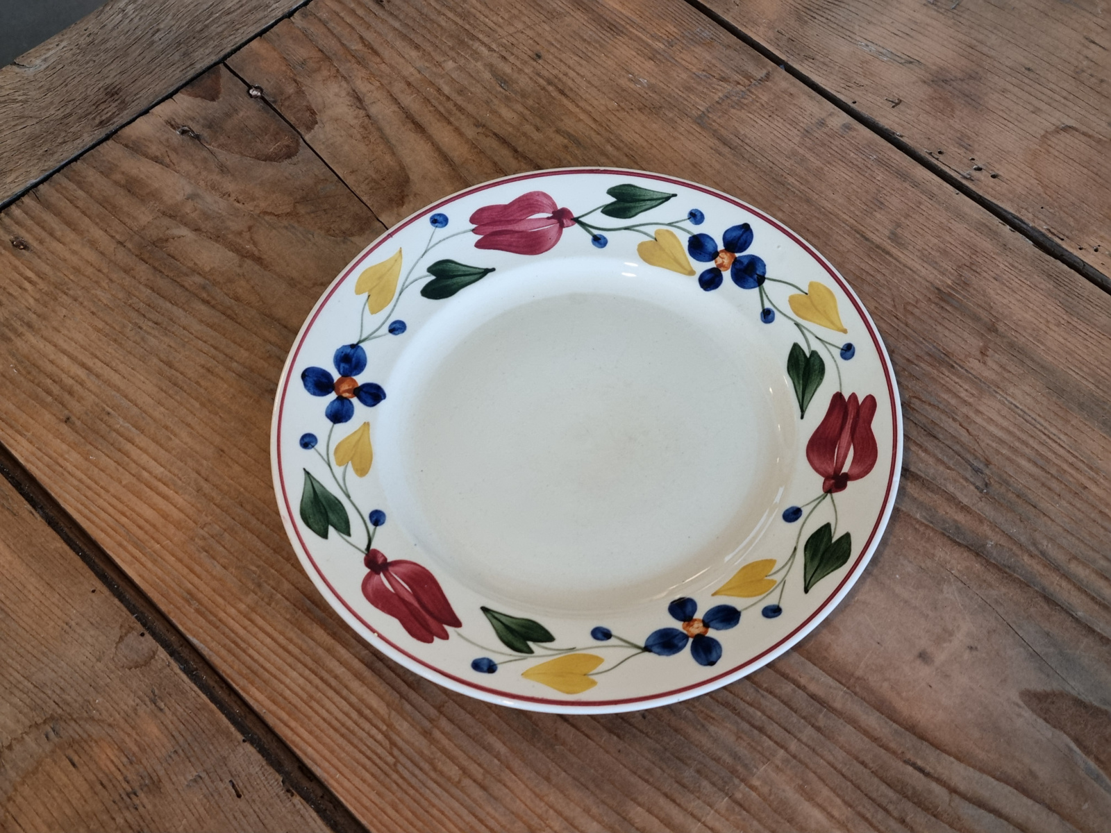 Boerenbont 417 Societe Ceramique ontbijtbordje 21 cm (creme)