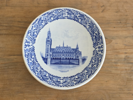 Wandbord Regout Vredespaleis s'Gravenhage 22 cm