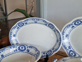 Engels blauw Ethelwyn Bishop & Stonier compleet servies 12 personen