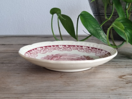 Boerenhoeve Rood Societe Ceramique Losse Schotel voor Kopje 15 cm (wit)