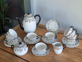 Societe Ceramique Leontine Koffie Theeservies 10-pers.