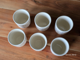 Boch Copenhague Saks Sax Sakse set 6x beker mok 0,28 ltr
