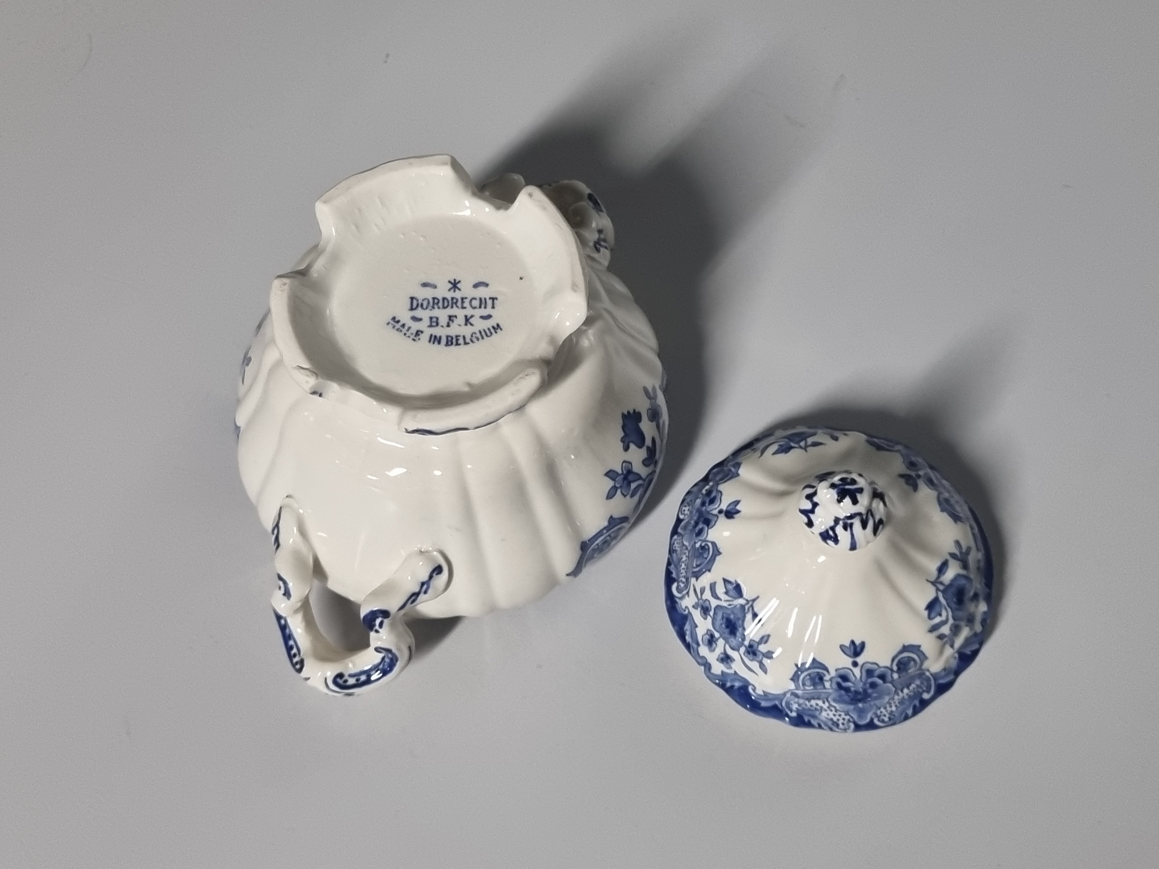 Boch BFK decor Dordrecht blauw Suikerpot