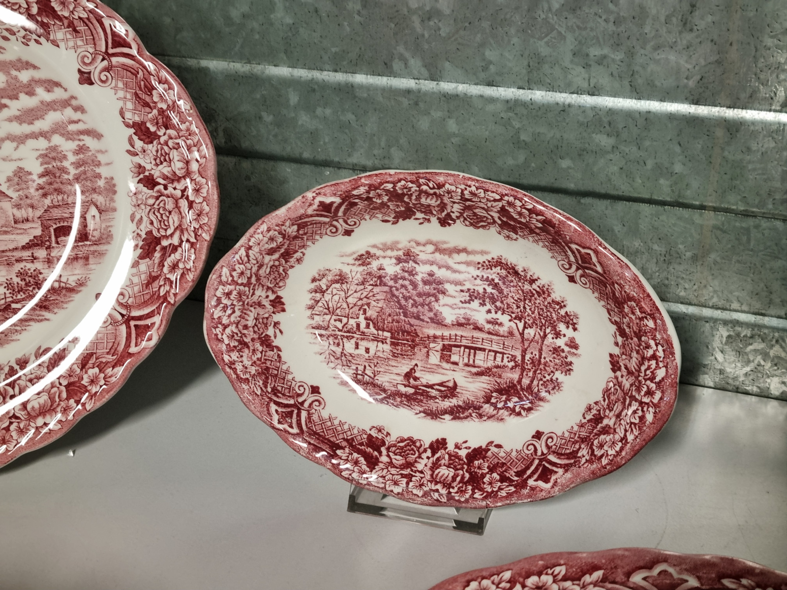 Engels rood Grindley Homeland serviesset 18 delig