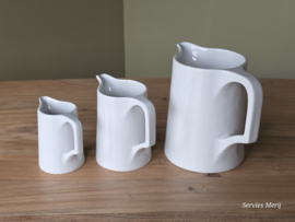 Vintage oud Regout Royal Sphinx set 3x Kan Waterkan (hoekig oor)