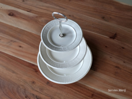 Wedgwood Edme Etagere 3-laags zilverkleurig