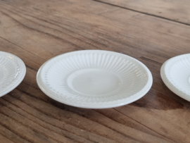 Verkocht = Wedgwood Edme set 3x Theezakjeslegger 8 cm