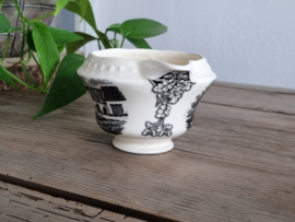 Boerenhoeve Zwart Societe Ceramique Roomkannetje