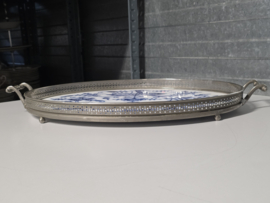 Zwiebelmuster onbekend merk robuust Dienblad op pootjes 48 cm