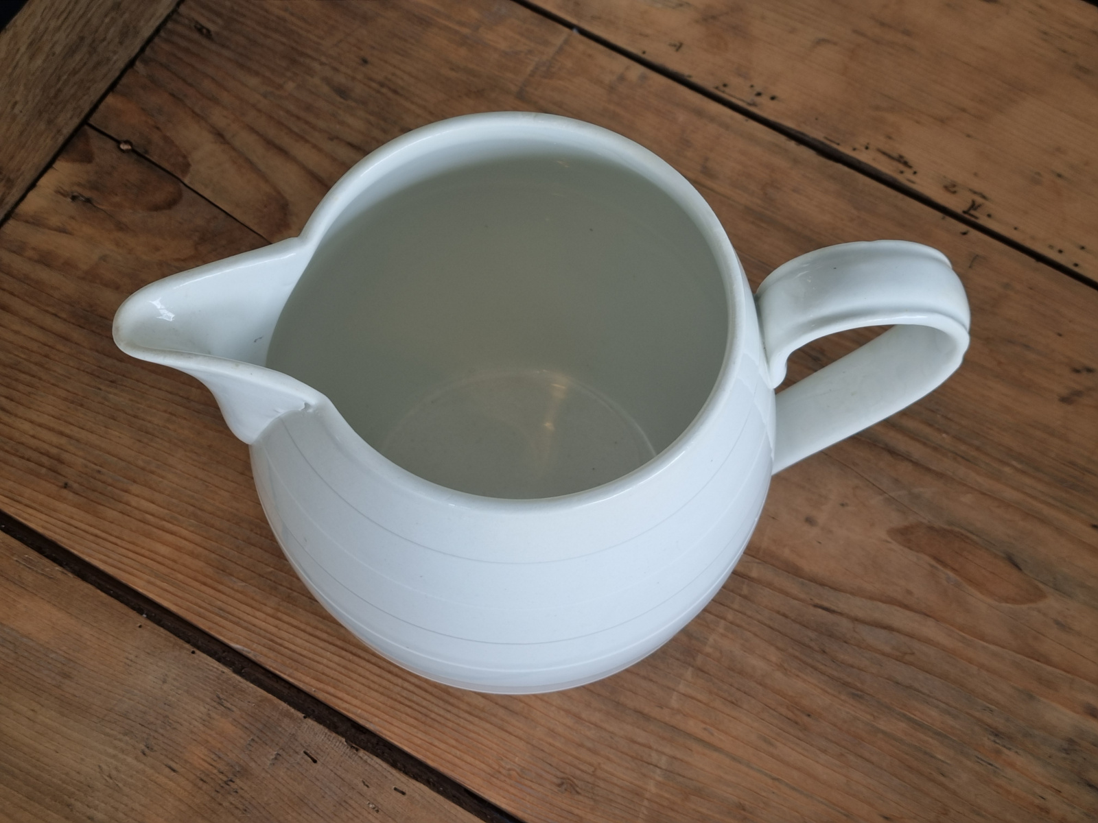 Societe Ceramique wit Bandenkan ruim 4 liter, de nr. 00