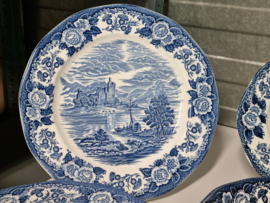 Engels blauw Enoch Wedgwood Lochs of Scotland serviesset 23 delig