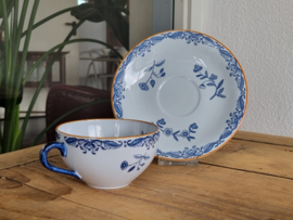 Rorstrand Ostindia East Indies set 3x Thee Kop en schotel 9 cm (Aardewerk)