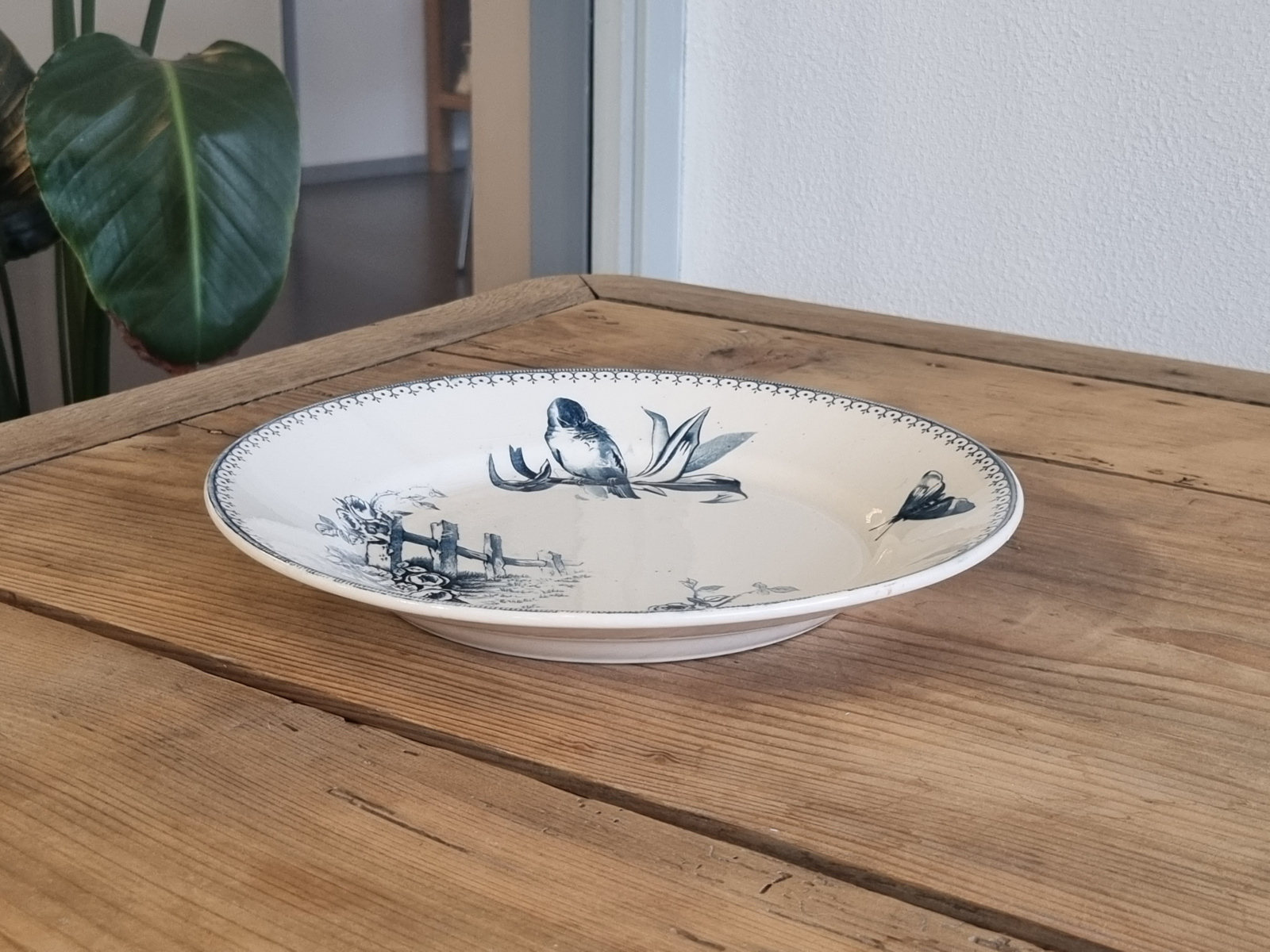 Petrus Regout Malaga petrol Eetbord Dinerbord 25,5 cm