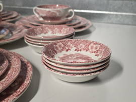 Engels rood Enoch Wedgwood Woodland set 8 personen 53 delen