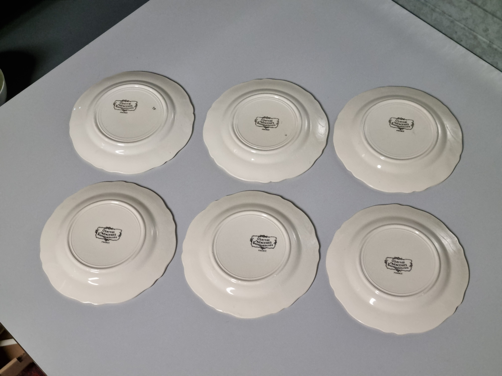 Frans Sarreguemines Obernai Set 6x ontbijtbordje 19 cm