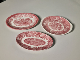 Engels rood Set 3x mix & match serveerschaaltje