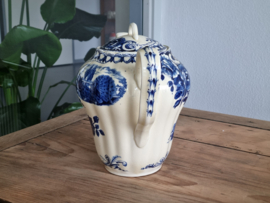 Peacock blauw Societe Ceramique Koffiepot (creme)