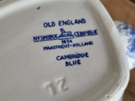 Regout Castillo Old England blauw robuuste Chocoladepot Koffiepot 2 liter