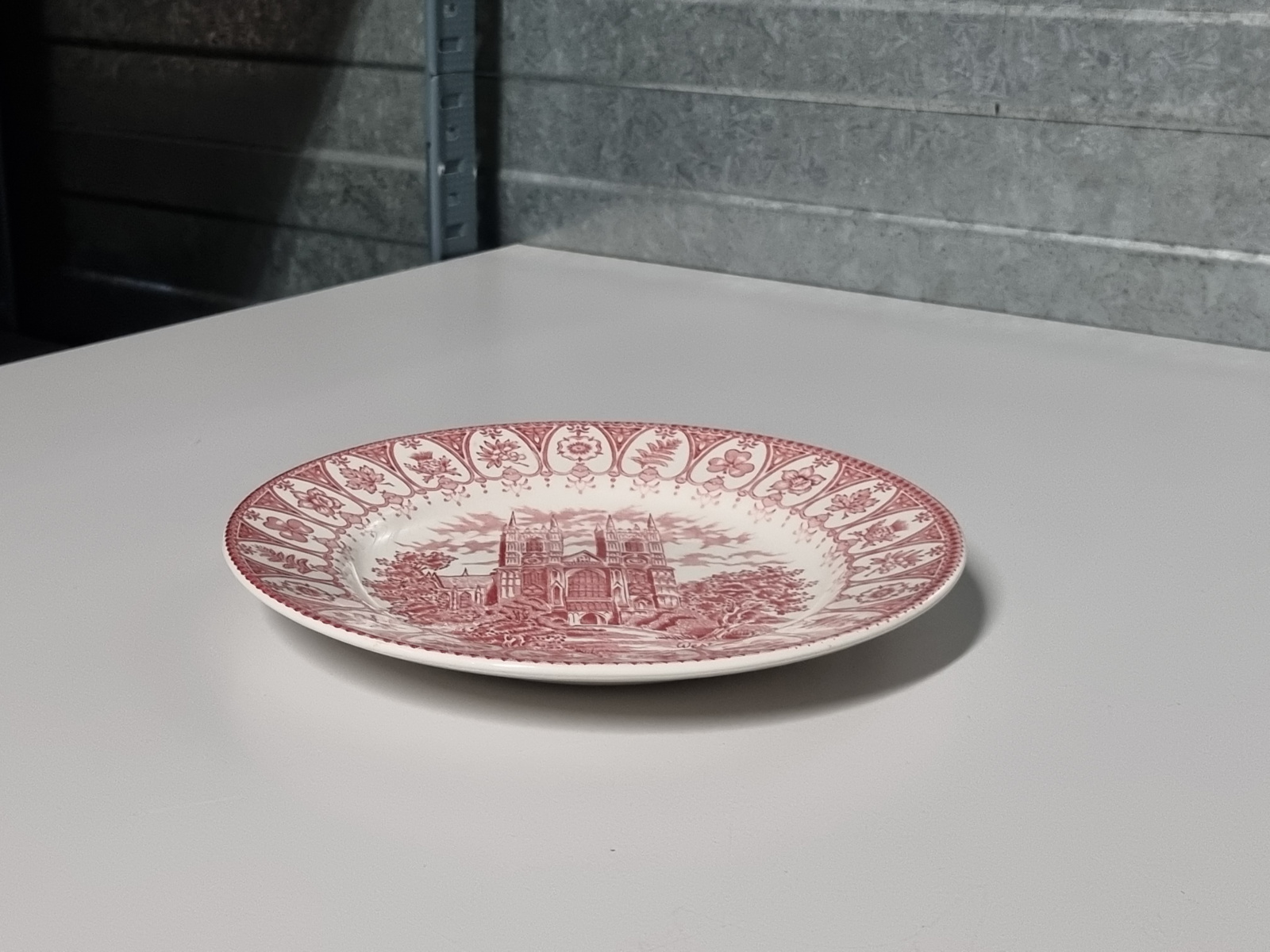 Engels rood Broadhurst Westminster Abbey Ontbijtbordje 20 cm