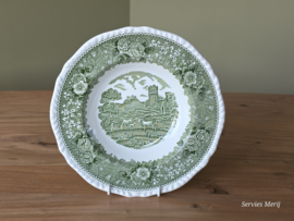 Engels groen Adams English Scenic diep bord 23,5 cm