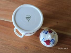 Boerenbont Boch suikerpot (oude model, groen stempel)