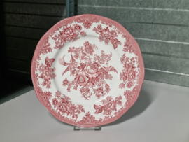 Engels rood Enoch Wedgwood Asiatic Pheasants plat dinerbord 25,5 cm