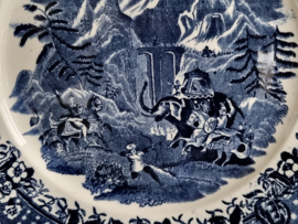 Wandbord Societe Ceramique Hanibal blauw 21 cm