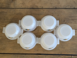 Vintage set 6x ontbijtschaaltjes soepkommen