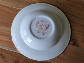 Engels rood Grindley Scenes After Constable Diep bord 22,5 cm